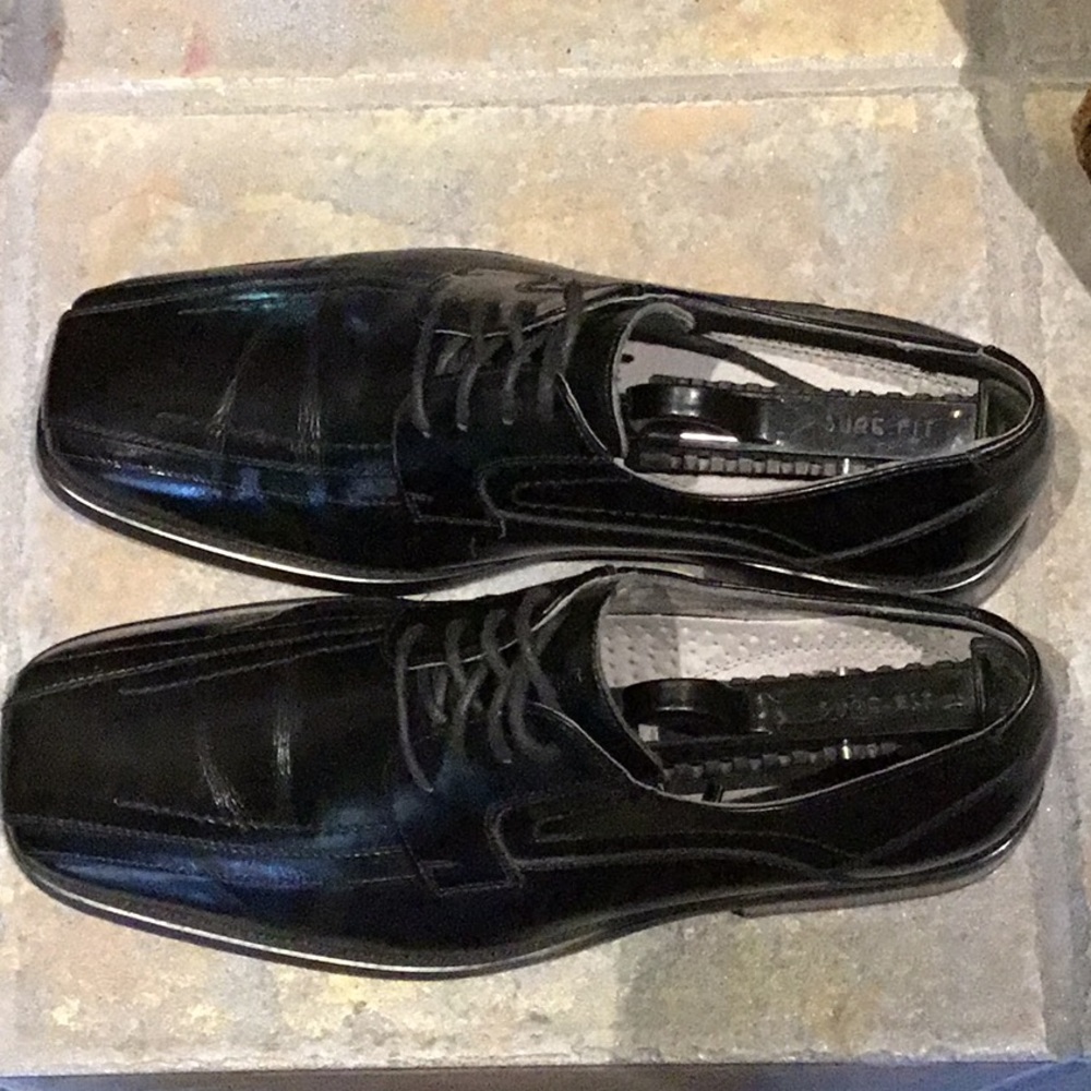 Stacy Adams Men’s Black Corrado Leather Lace up - Picture 3 of 7